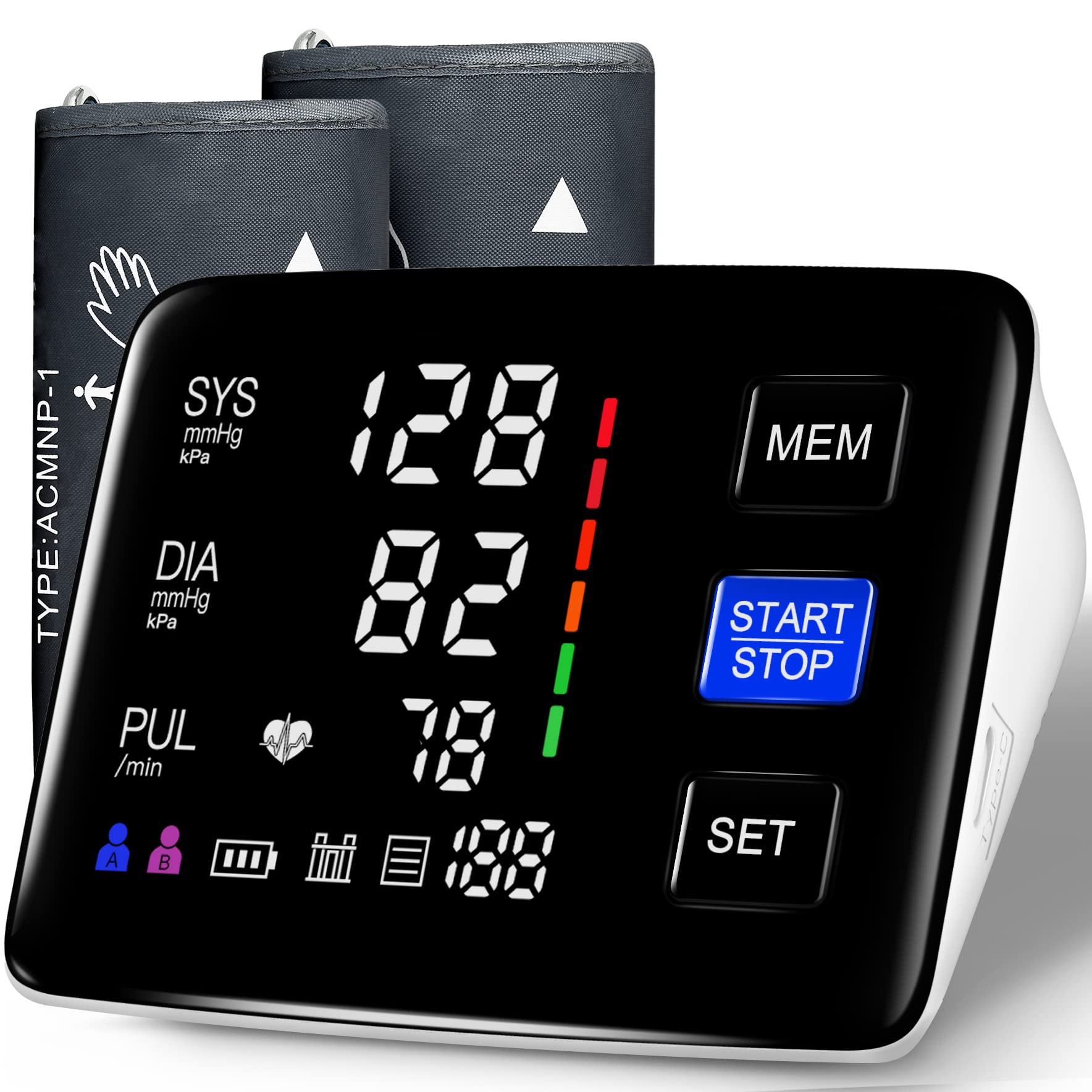 LIVAROCI Blood Pressure Monitor with LED Backlit Display

