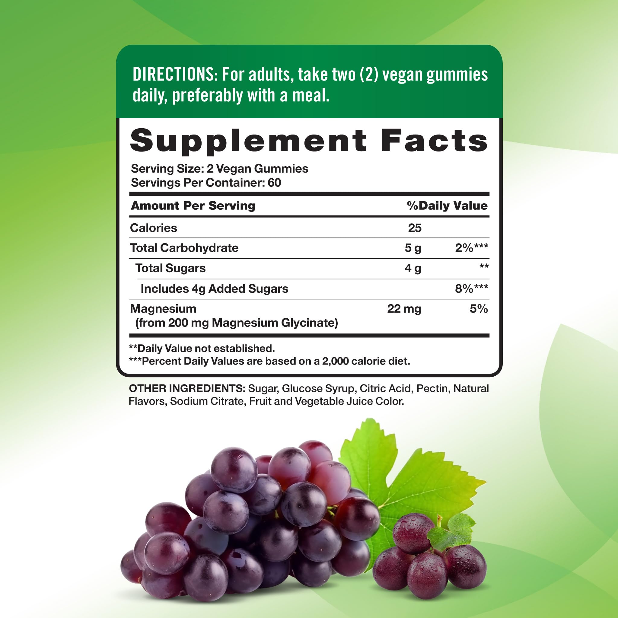 Nature's Truth Magnesium Glycinate Gummies for Adults

