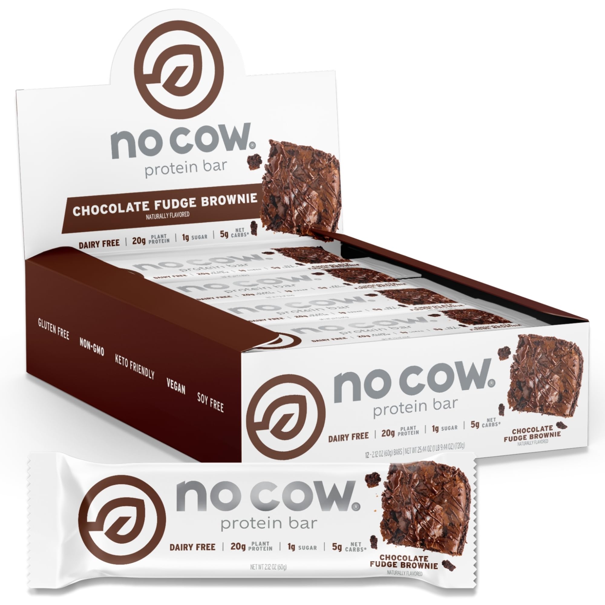 No Cow Vegan Protein Bars | Plant Based, Gluten Free

