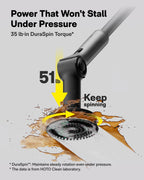 HOTO Flexi Cordless Spin Scrubber with Interchangeable Heads

