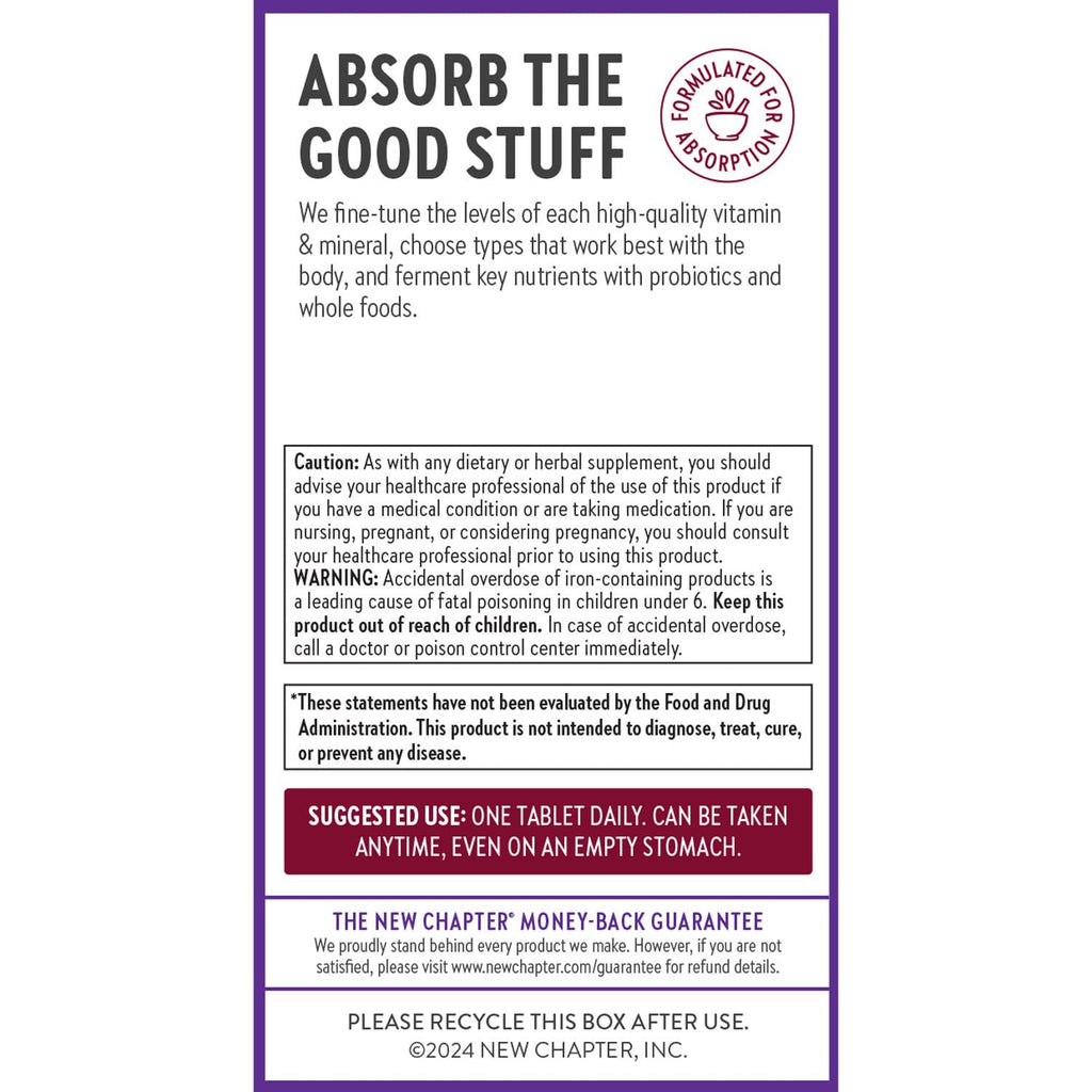 New Chapter Iron Supplement | Whole-Food Fermented Iron

