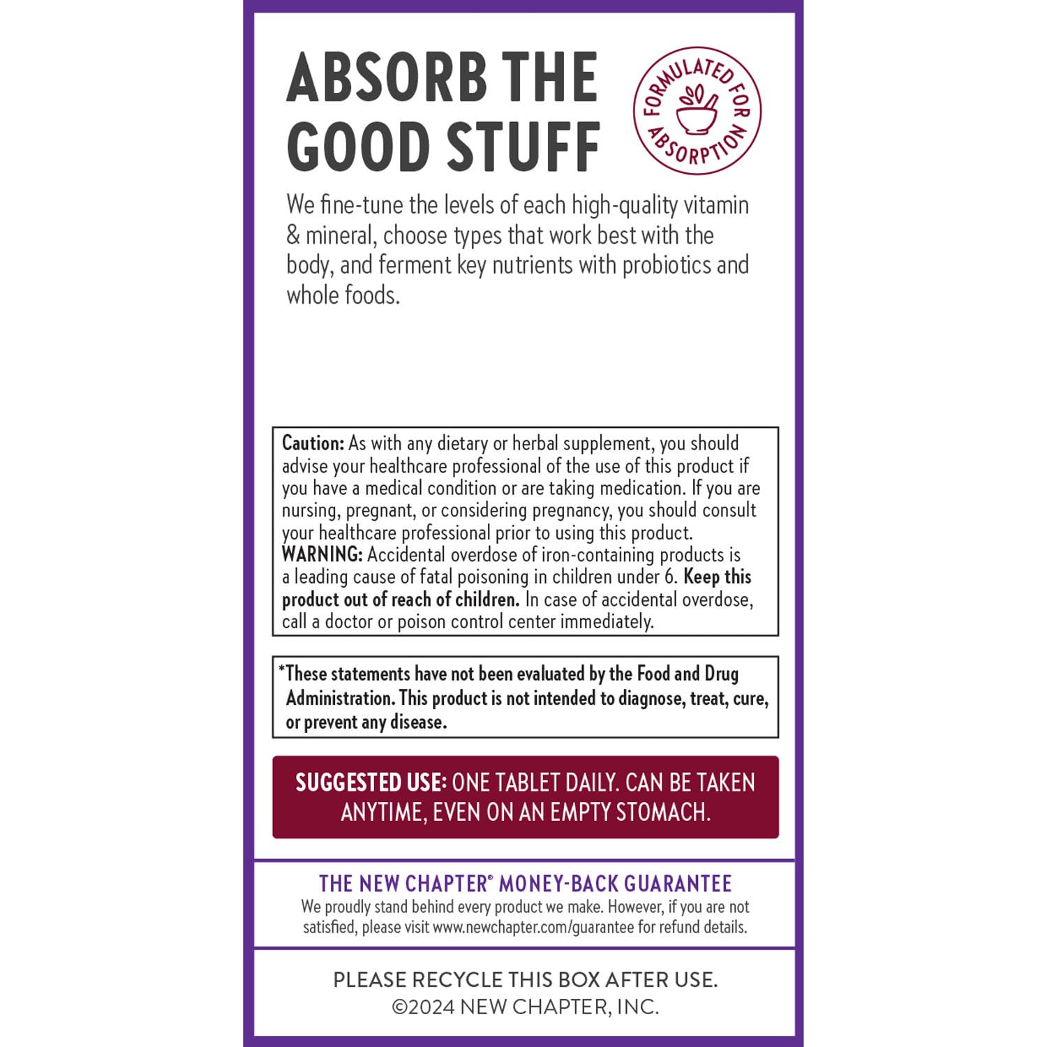 New Chapter Iron Supplement | Whole-Food Fermented Iron


