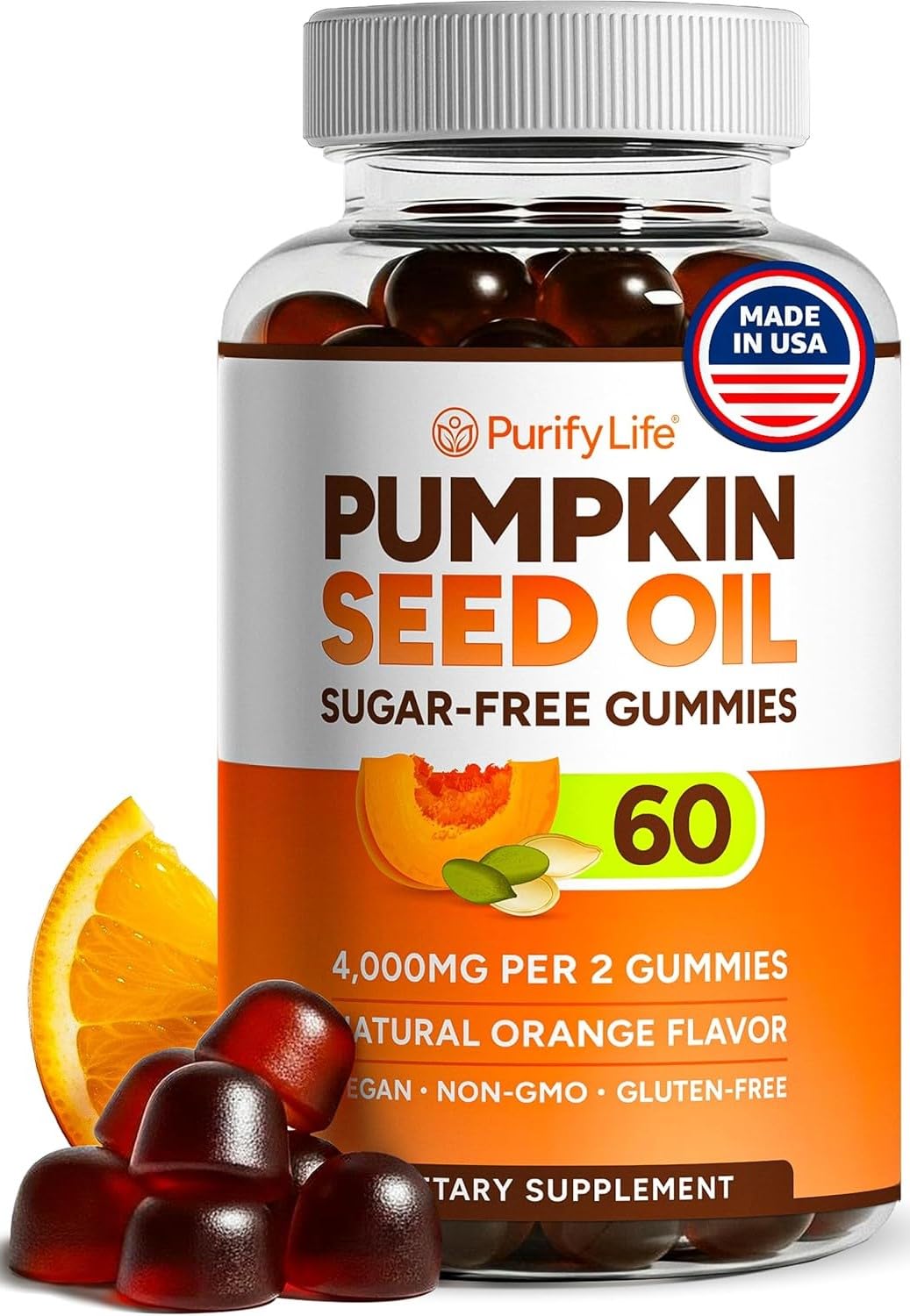 Pumpkin Seed Oil Gummies for Hair & Skin Health

