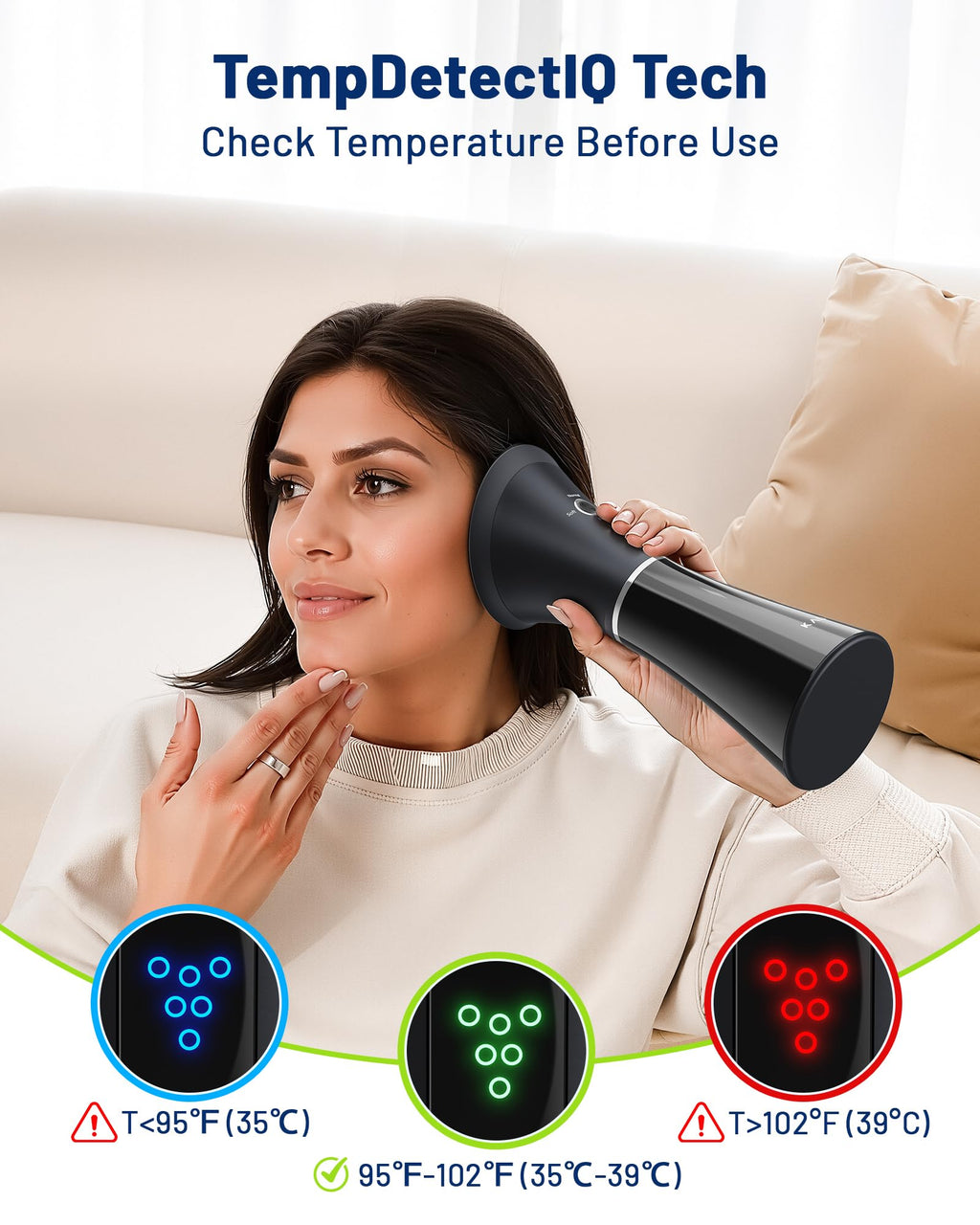 KAUGIC Ear Wax Remover with One-Piece Tank and Temp Sensor

