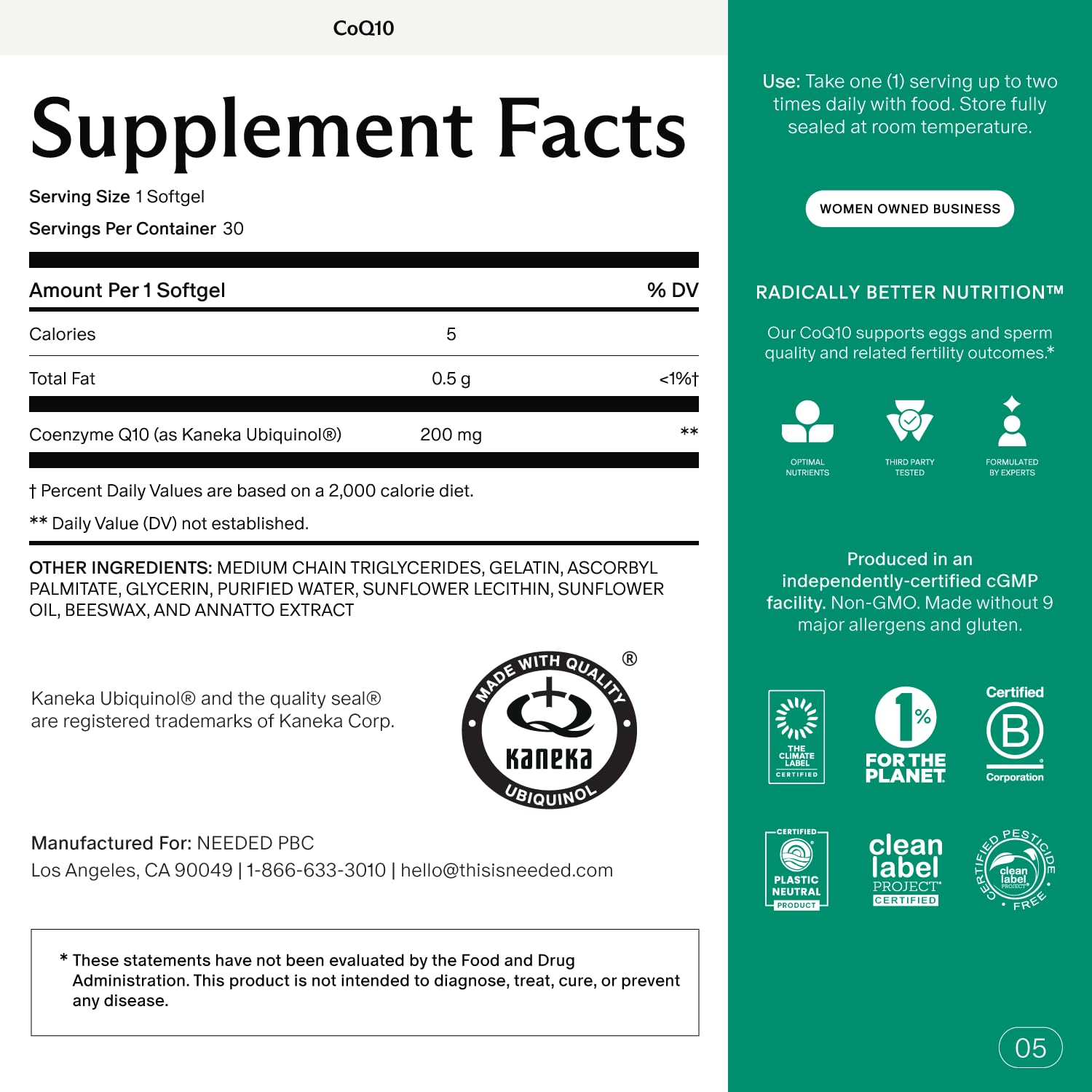 Needed CoQ10 Ubiquinol Supplement | Cellular Energy

