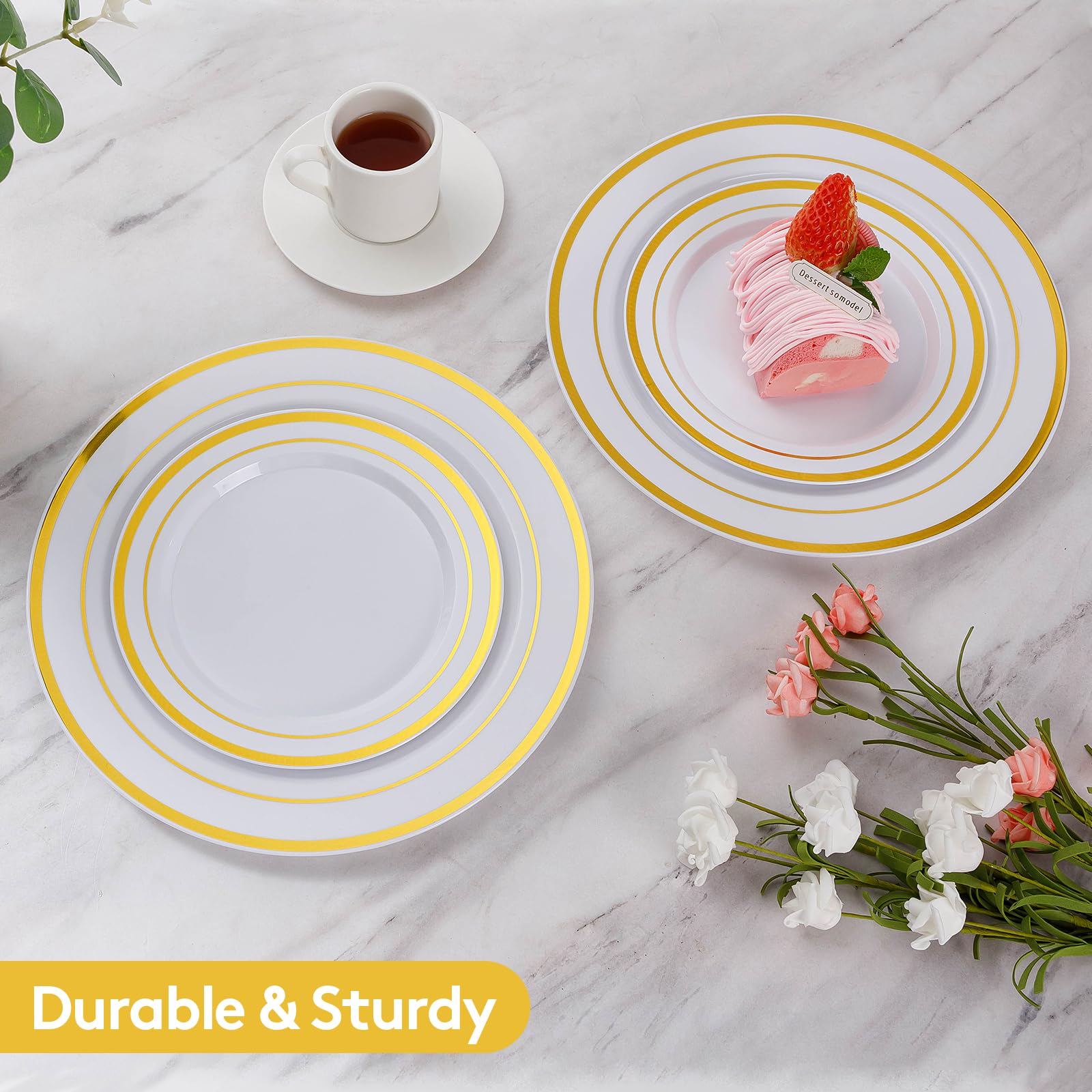Goodluck Heavy-Duty Disposable Plastic Plates

