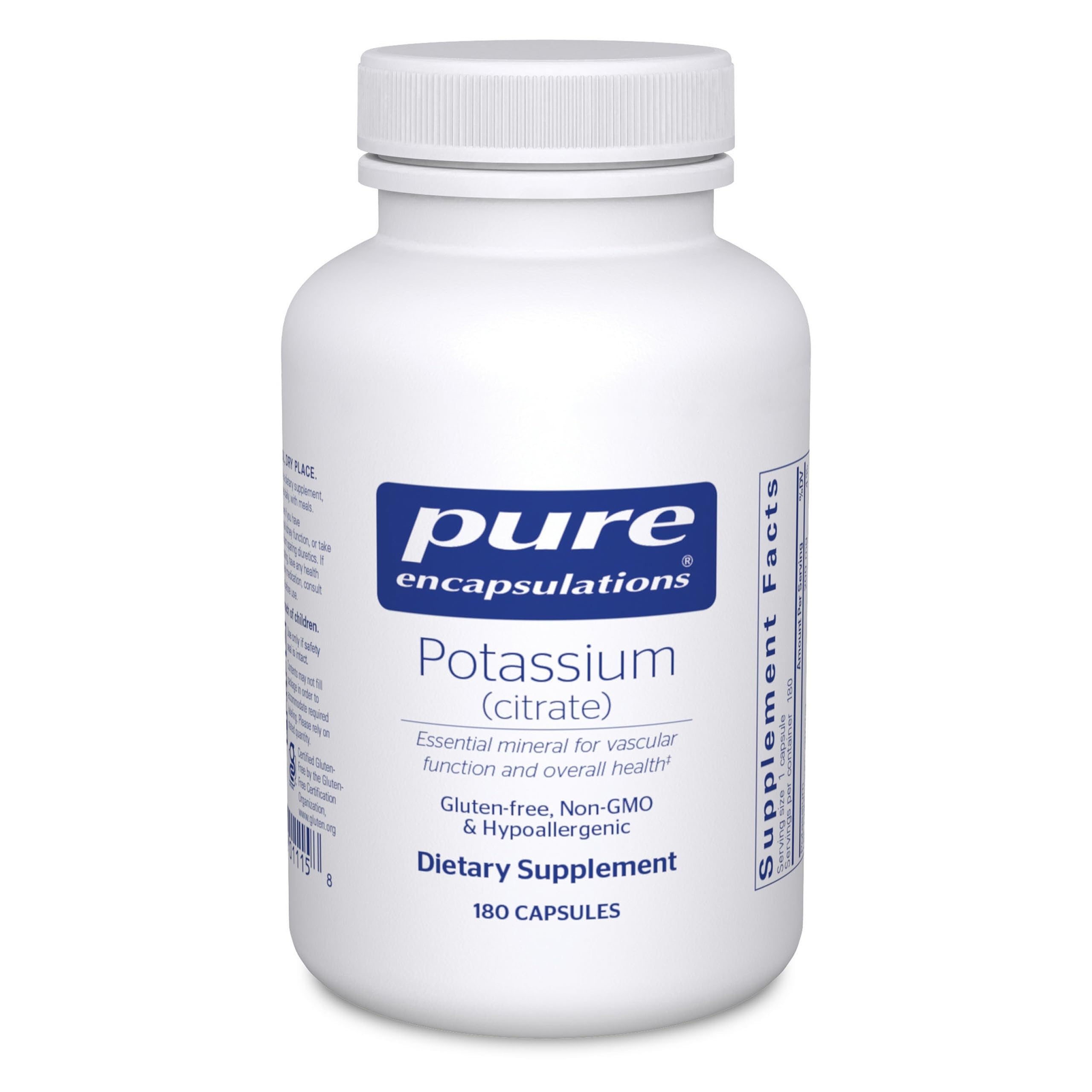Pure Encapsulations Potassium Citrate Capsule | Electrolyte


