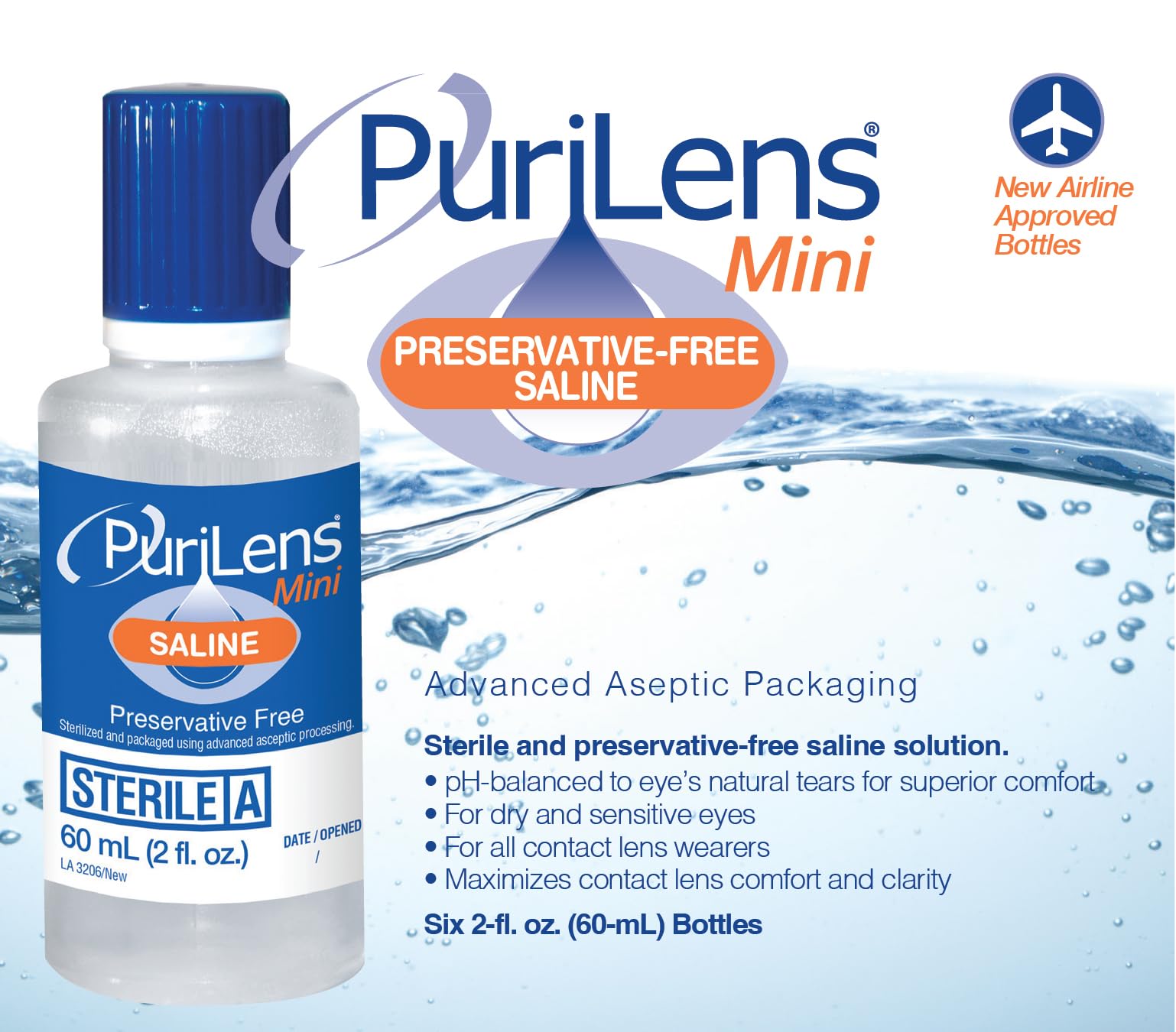 Purilens Mini Preservative-Free Contact Lens Saline

