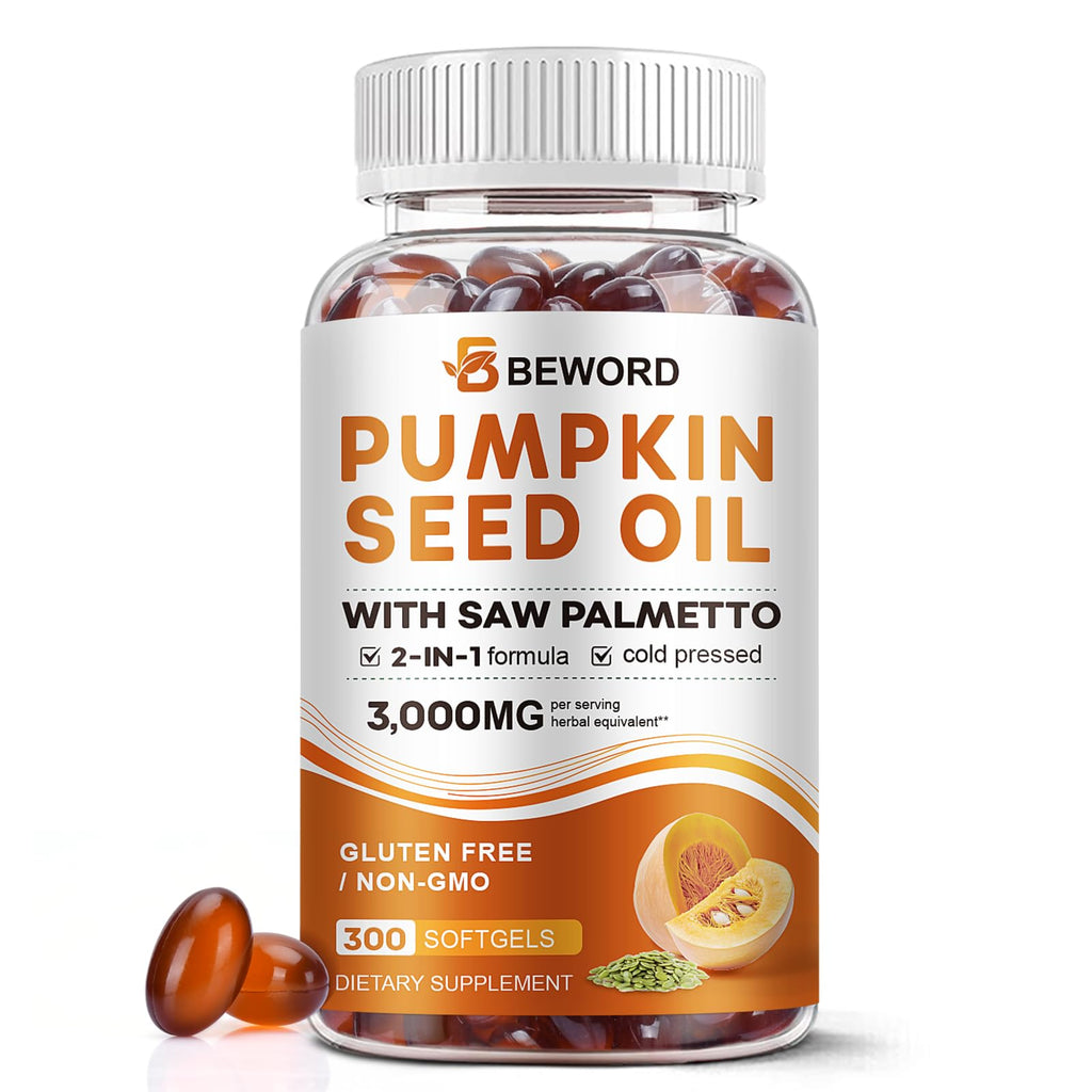 BEWORD Pumpkin Seed & Saw Palmetto Capsules - Hair Prostate

