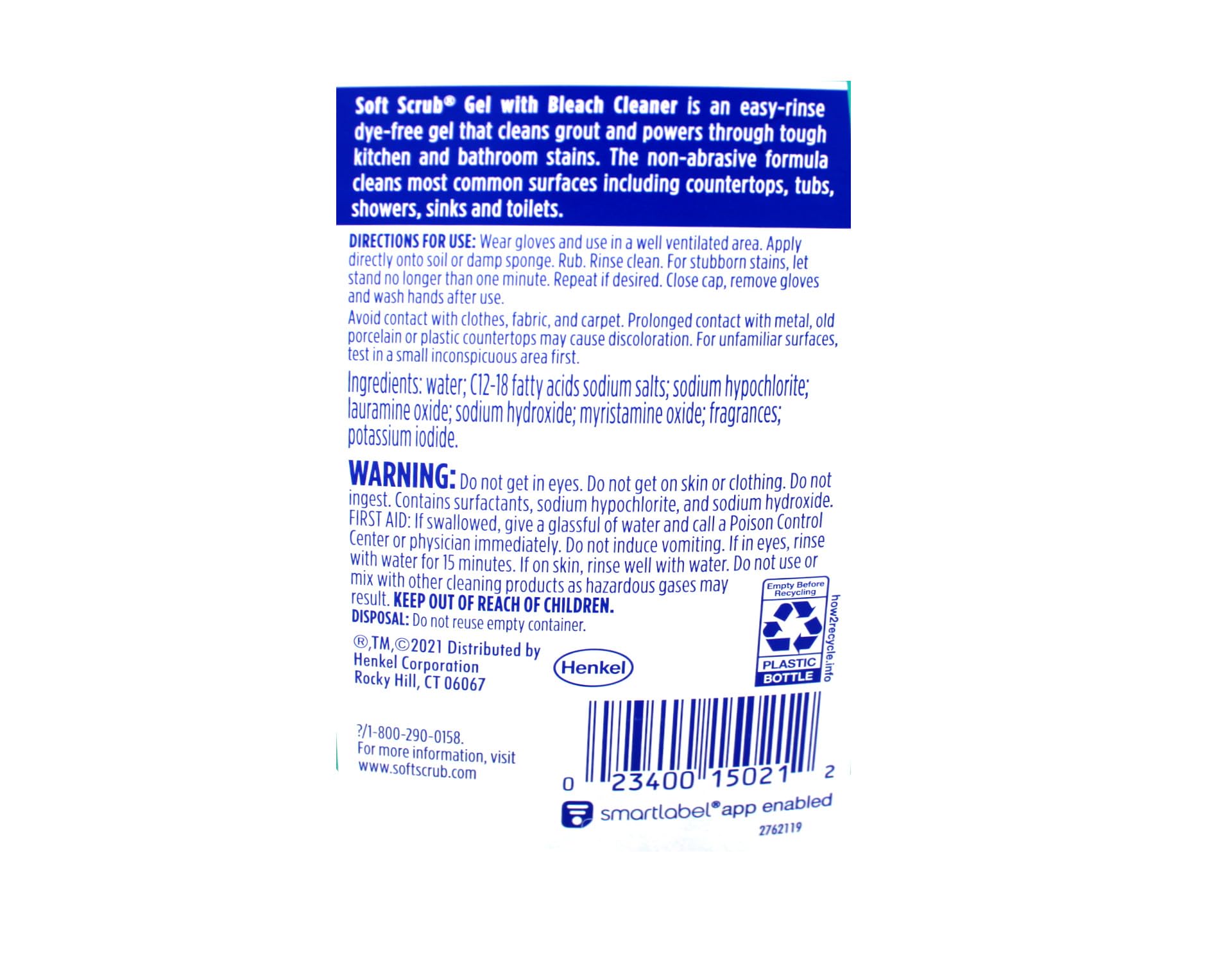 Soft Scrub Gel Cleanser with Bleach | All-Purpose Cleaner

