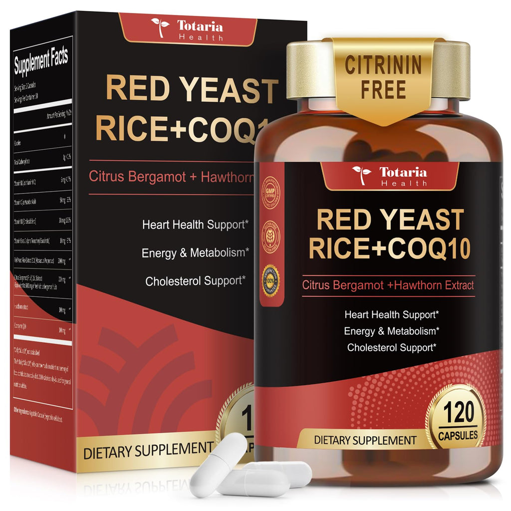 Totaria Red Yeast Rice with CoQ10 & Bergamot - Heart Health

