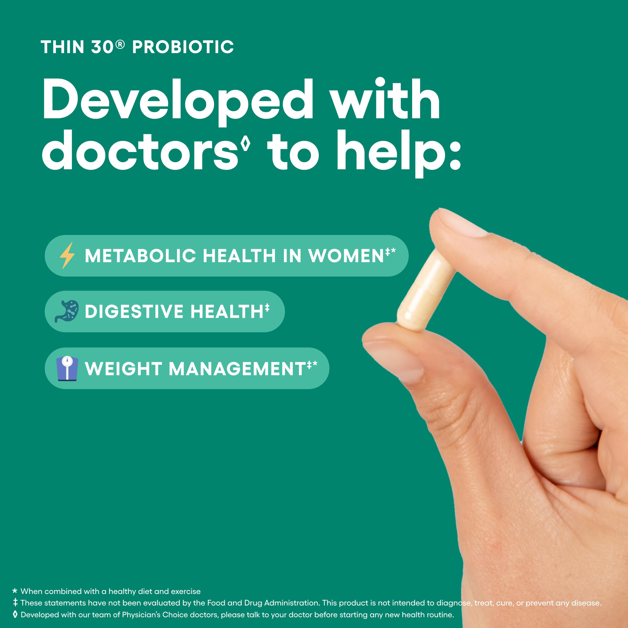 Physician's Choice Probiotics for Weight Management & Digestive Health

