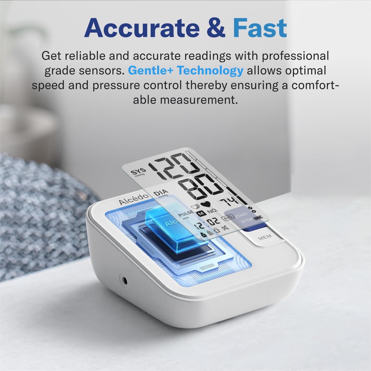 Alcedo Blood Pressure Monitor for Home Use | LCD Display

