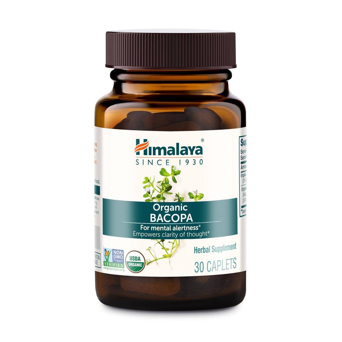Himalaya Organic Bacopa Monnieri Nootropic Herbal Supplement