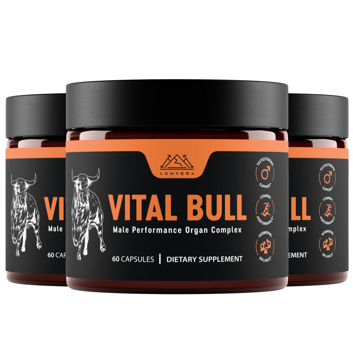 Vital Bull Beef Organ Supplement for Men – Freeze-Dried Formula