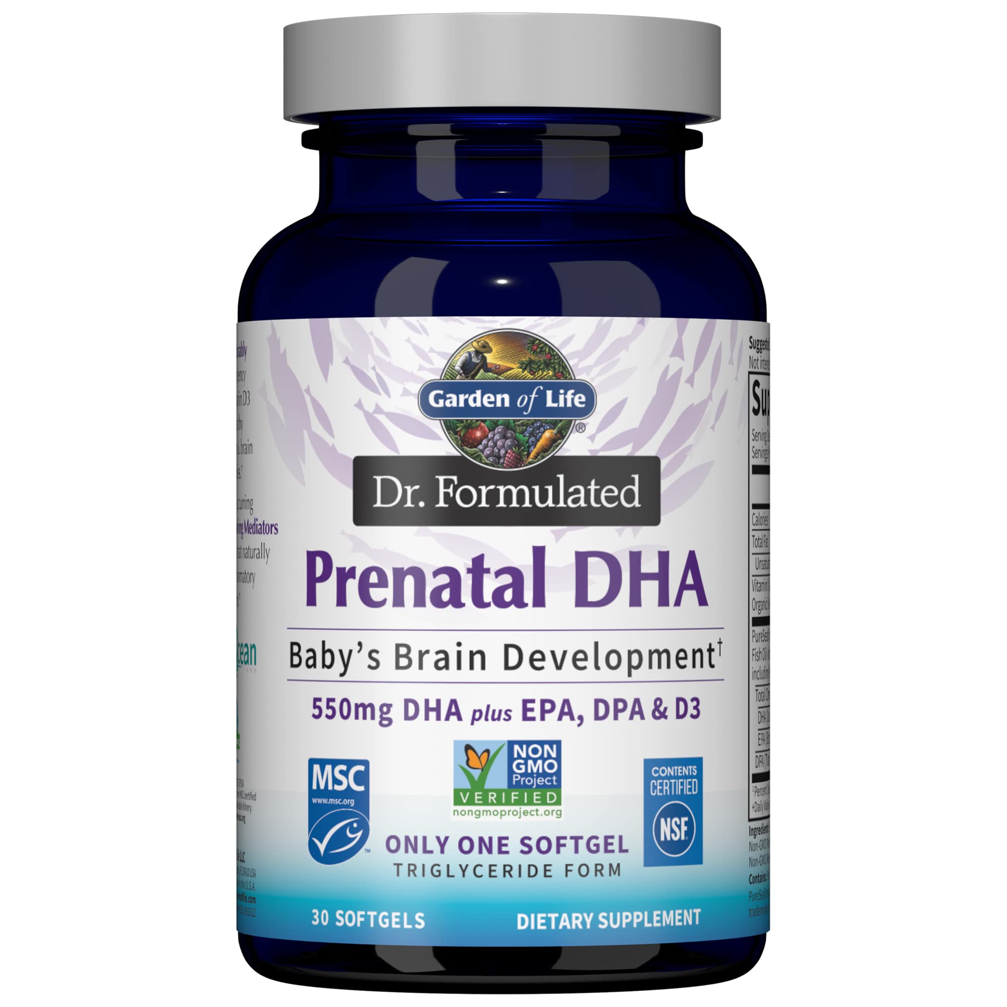 Garden of Life Prenatal DHA Omega-3 Softgels

