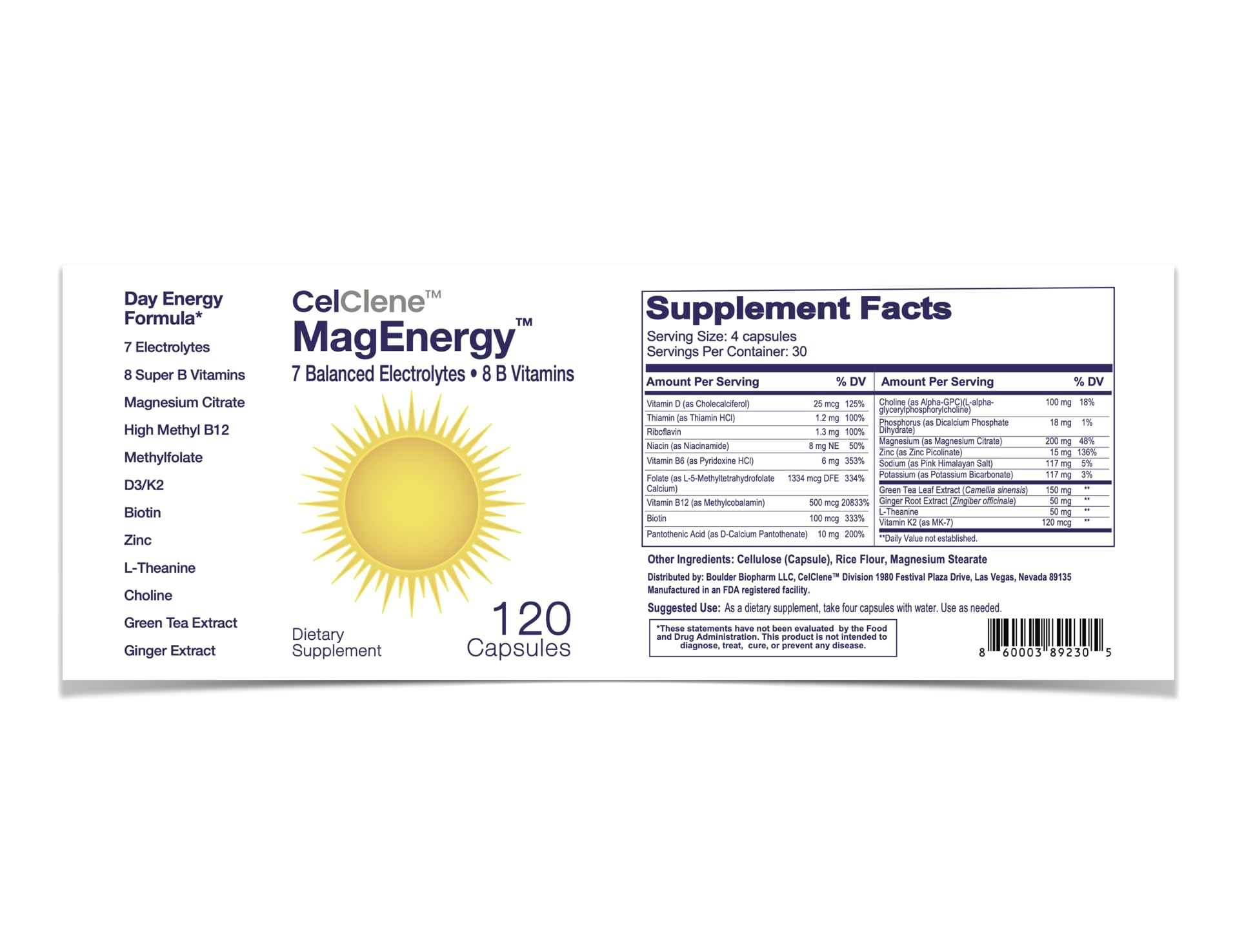 CELCLENE Daily Wellness Formula Supplement

