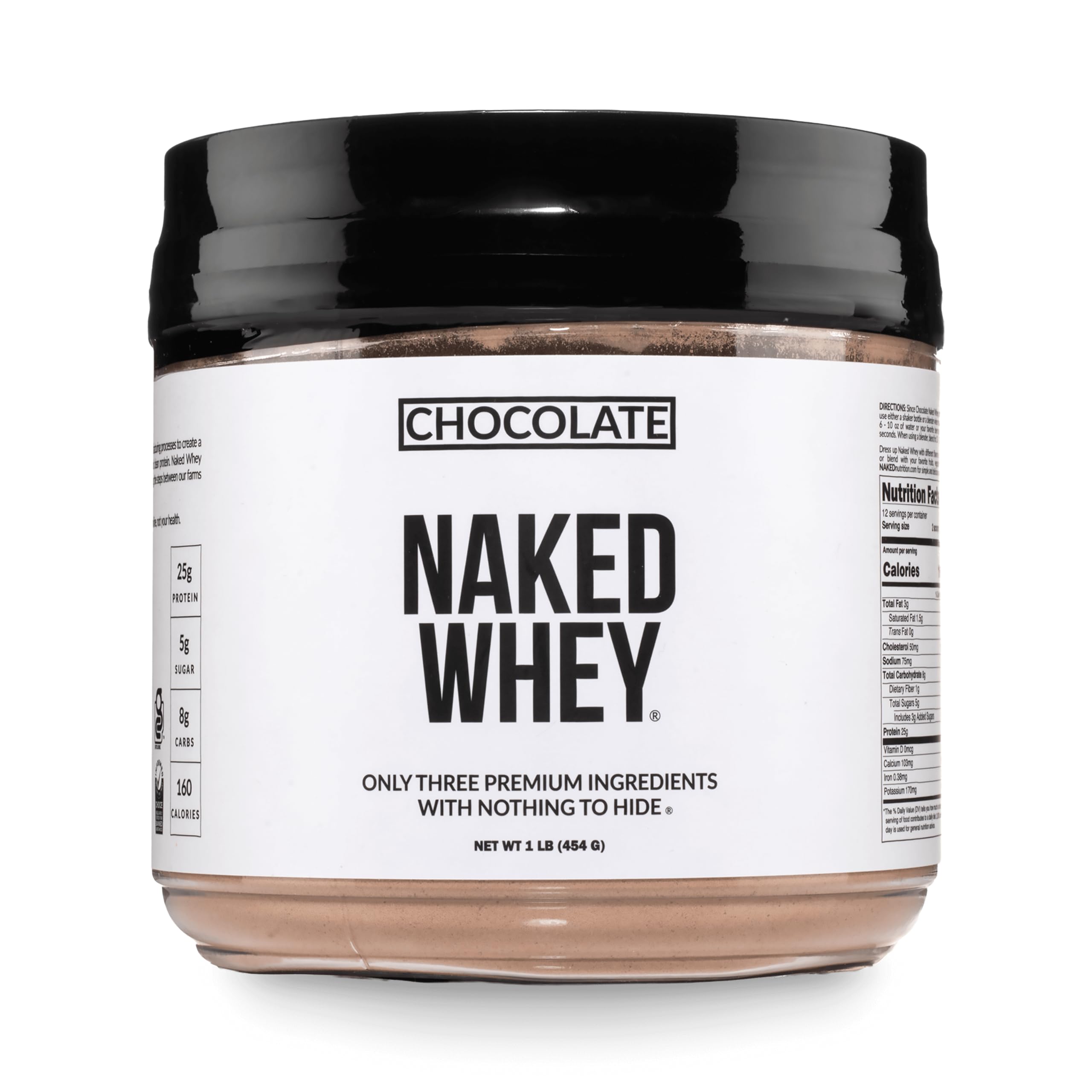 NAKED Whey Protein Powder - Grass-Fed, Non-GMO, Gluten-Free