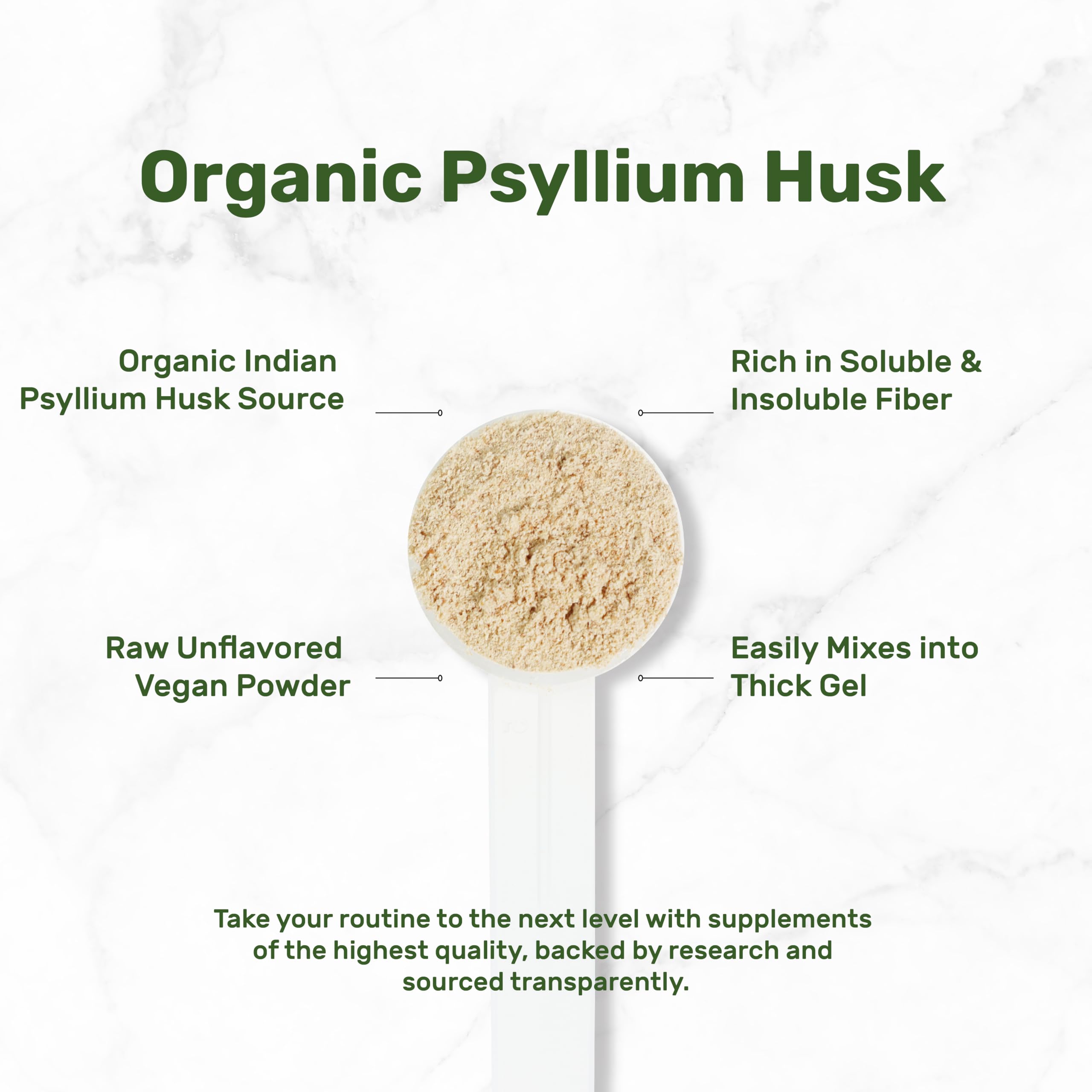 Deal Supplement Organic Psyllium Husk Powder for Digestion

