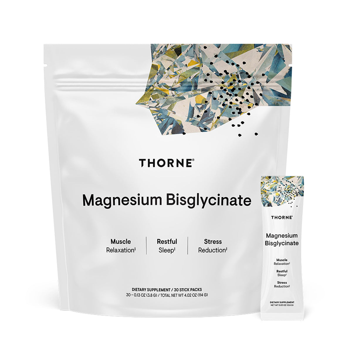 Thorne Magnesium Bisglycinate Powder Dietary Supplement for Sleep and Muscle Health