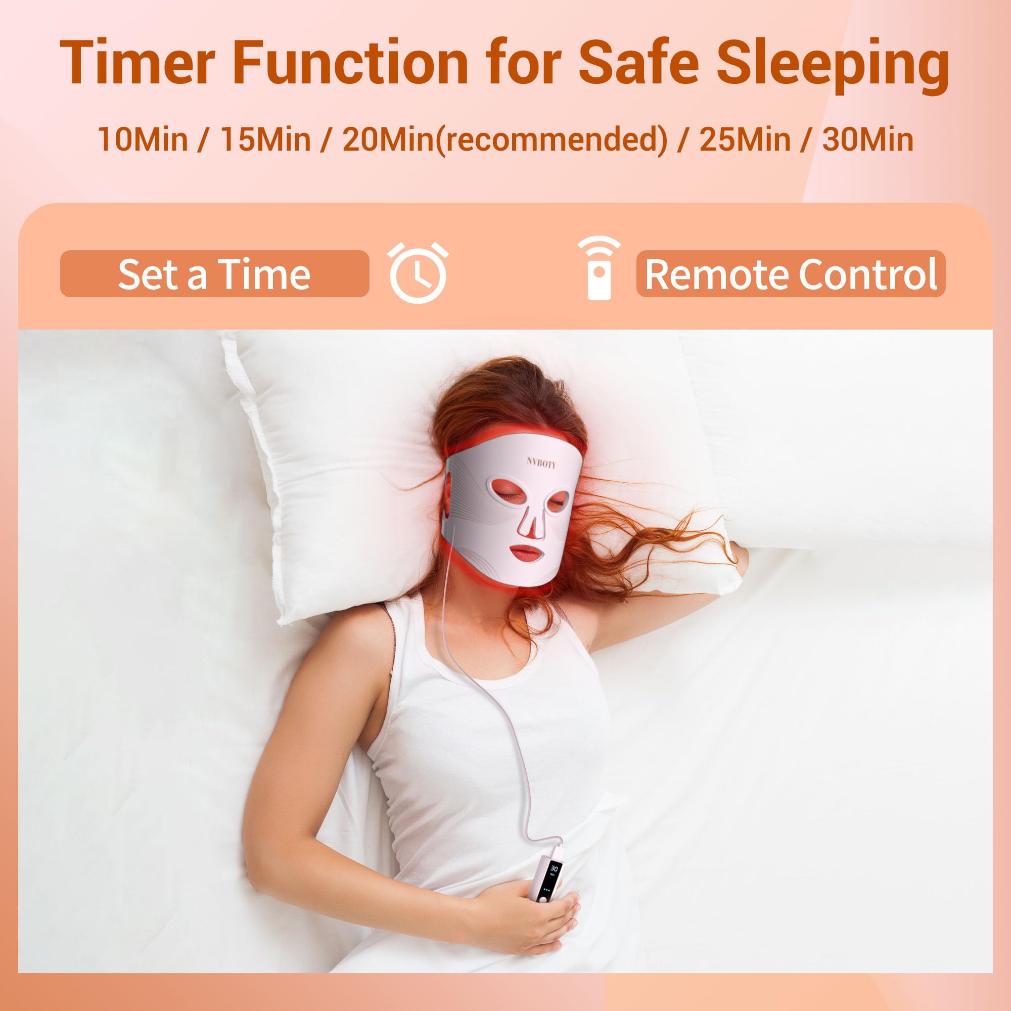 NVBOTY Red Light Therapy Mask for Face

