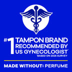 Tampax Pearl Tampons for Women, with LeakGuard Braid, Light Absorbency, Unscented

