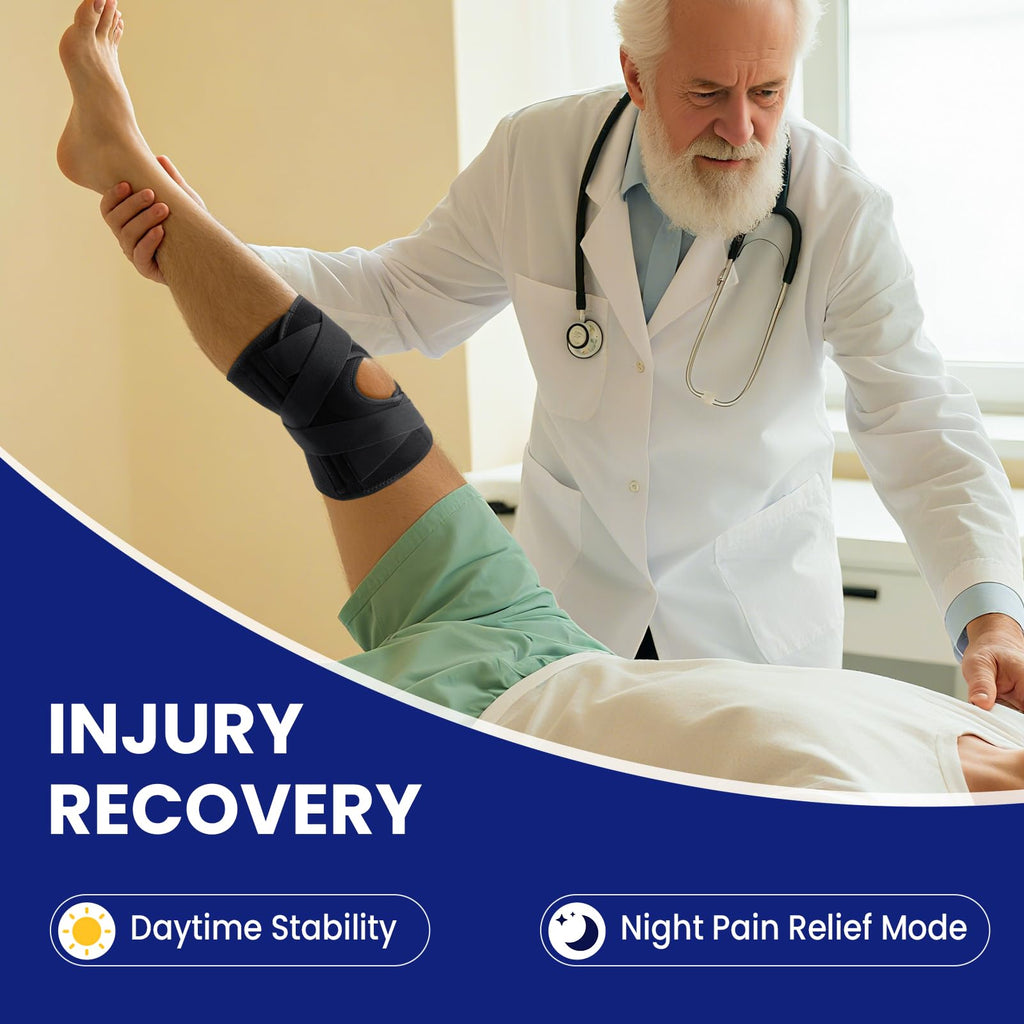 Galvaran Knee Brace for ACL & MCL Support with Gel Pad

