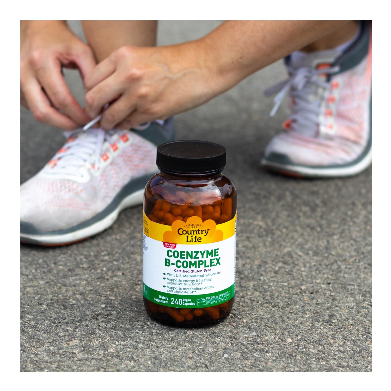 Country Life Coenzyme B-Complex with Methylfolate & B12


