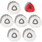 Homsis Mop Head Replacement for Spin Mops - Machine Washable

