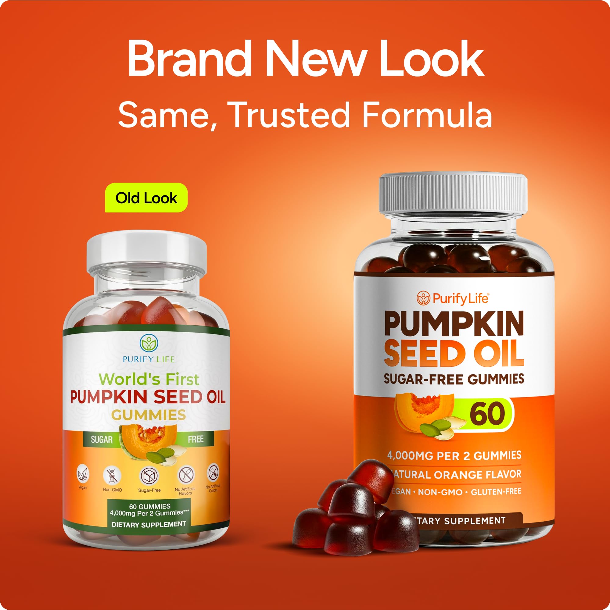 Pumpkin Seed Oil Gummies for Hair & Skin Health

