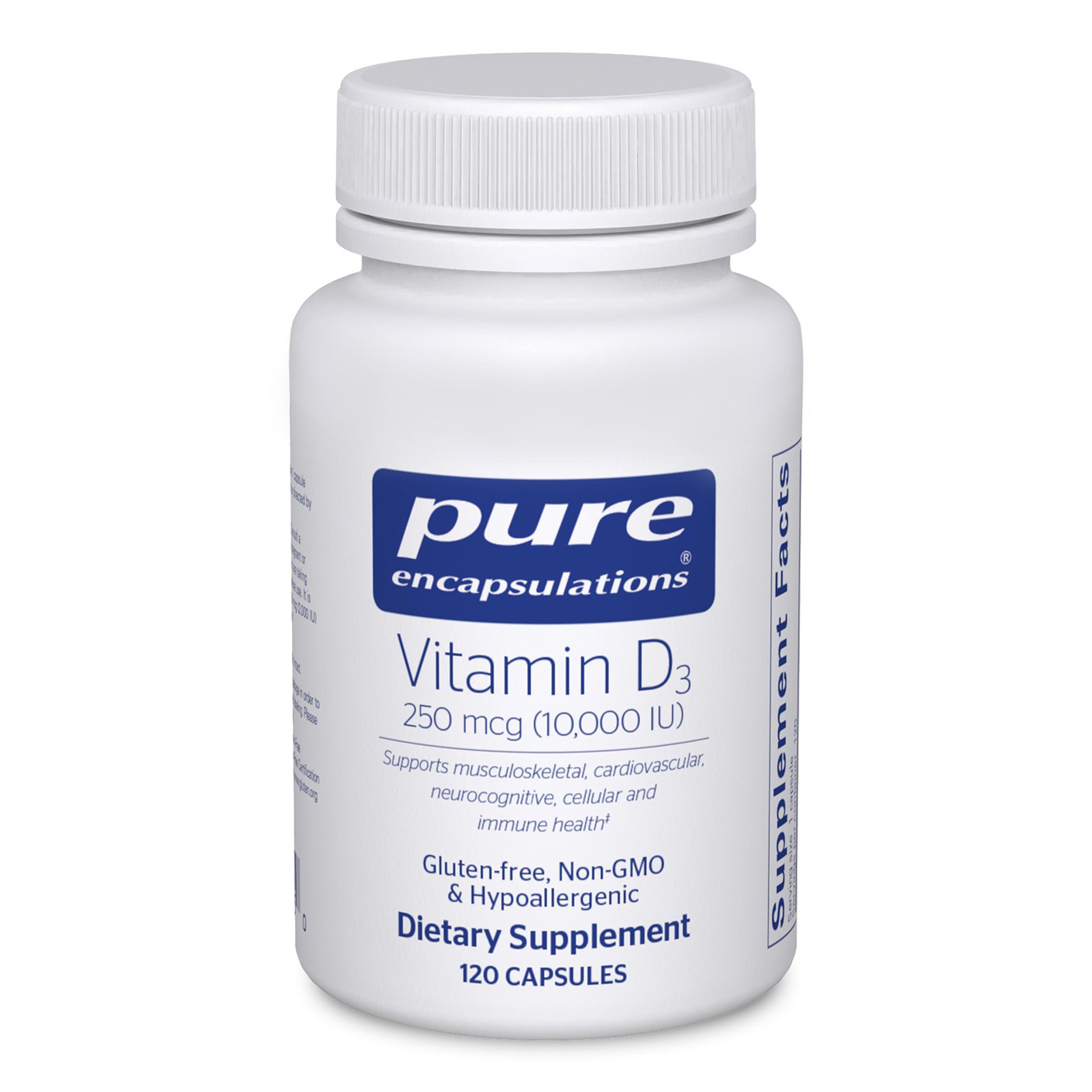 Pure Encapsulations Vitamin D3 250 mcg Immune & Bone Health

