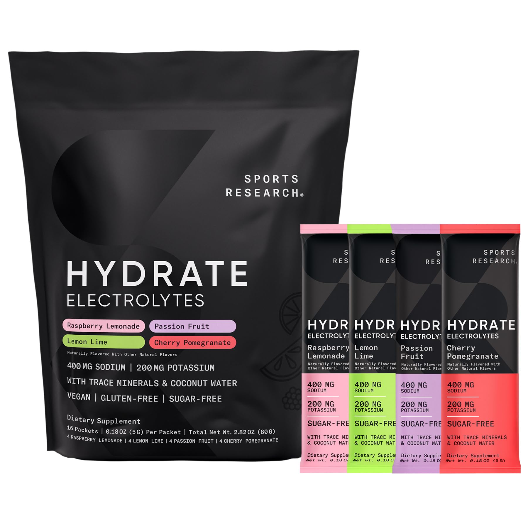 Sports Research Hydrate Electrolytes Powder | Hydration

