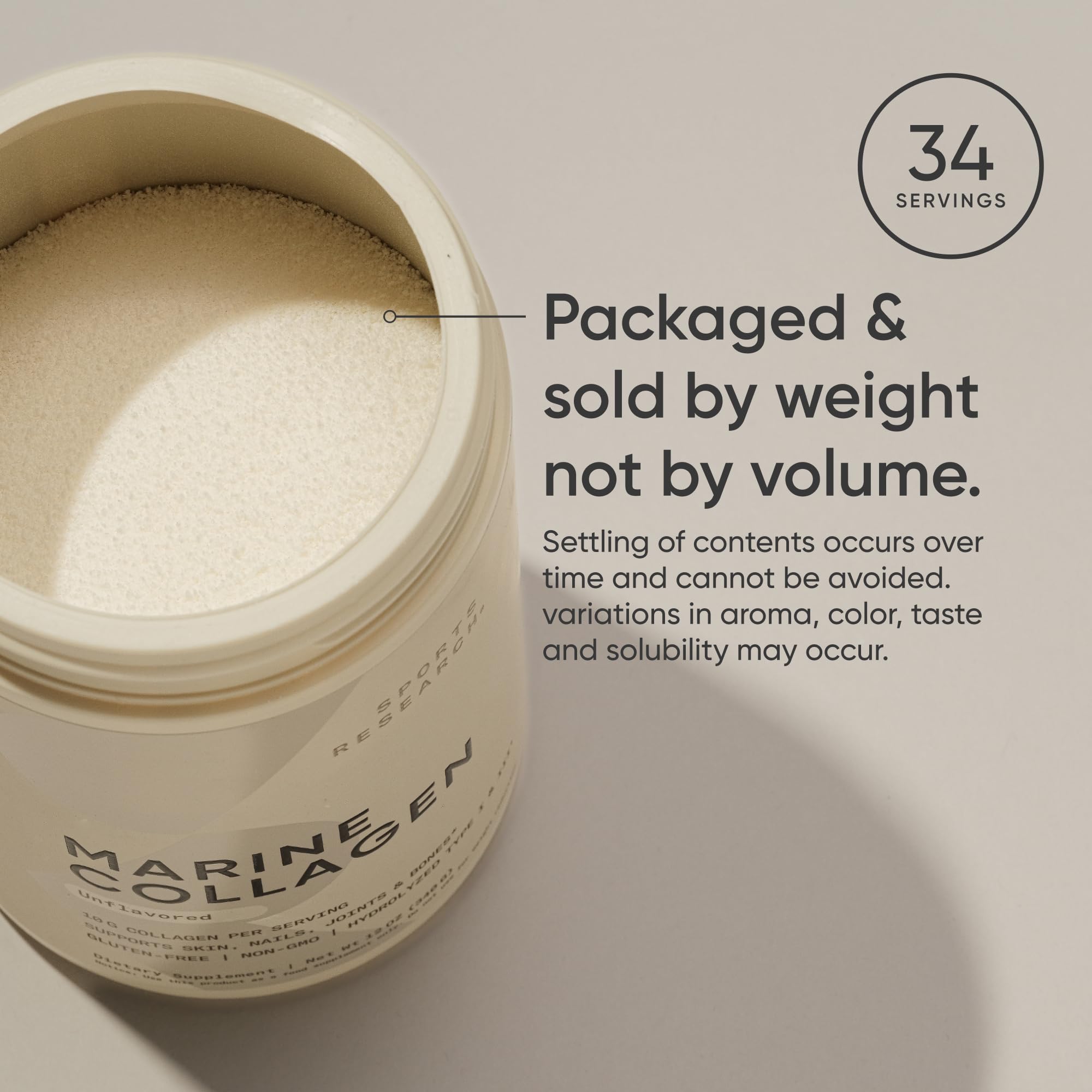 Sports Research Marine Collagen Peptides Powder

