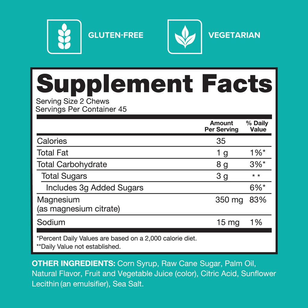Qunol Magnesium Citrate Soft Chews

