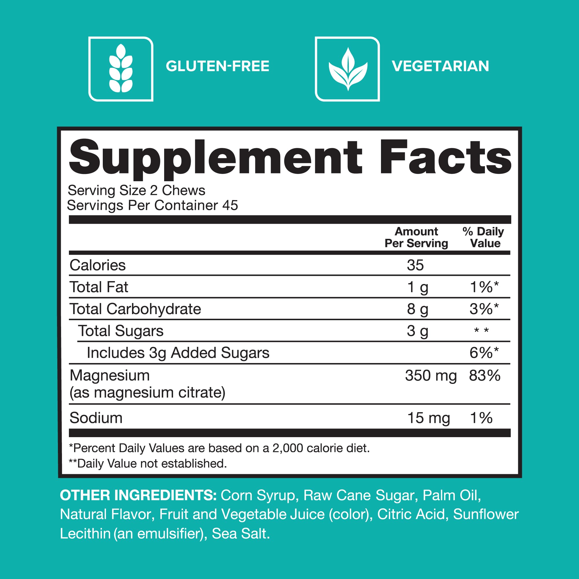Qunol Magnesium Citrate Soft Chews

