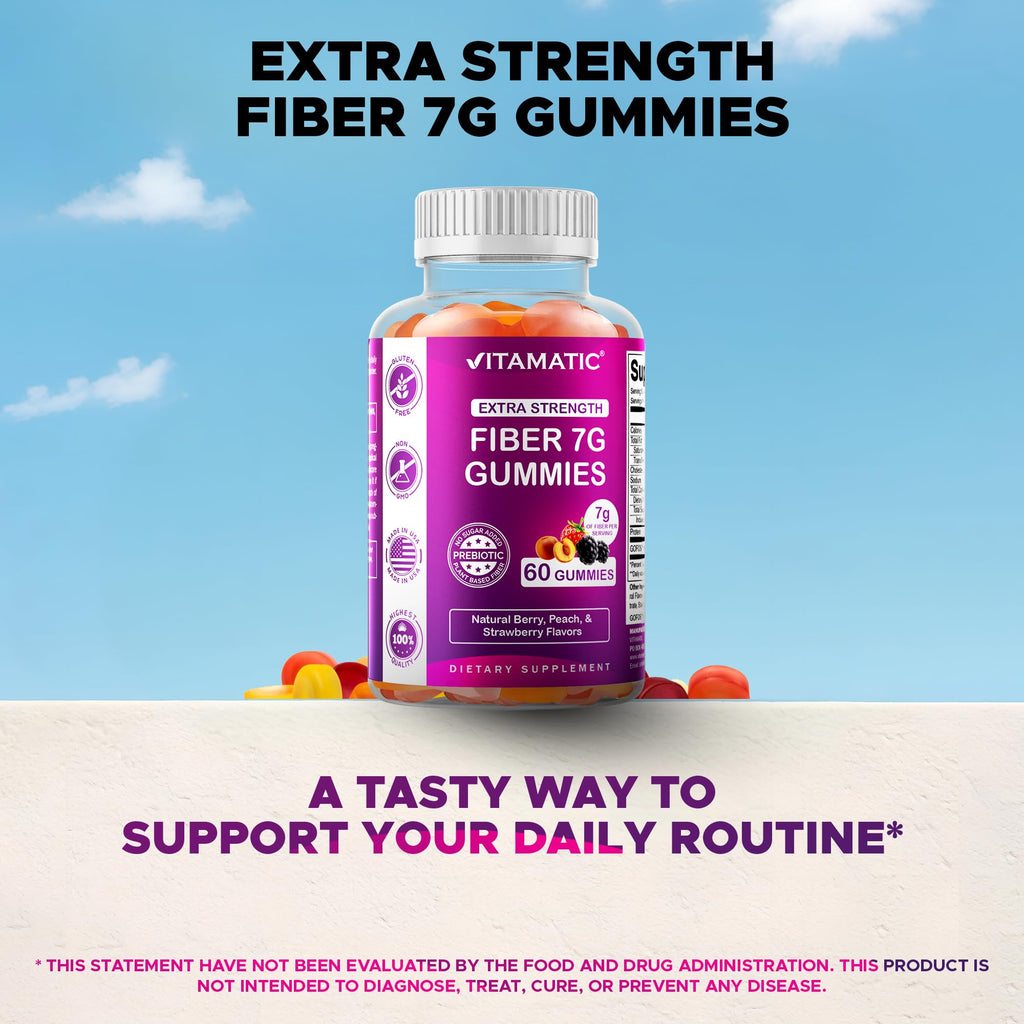 Vitamatic Prebiotic Fiber Gummies - Extra Strength

