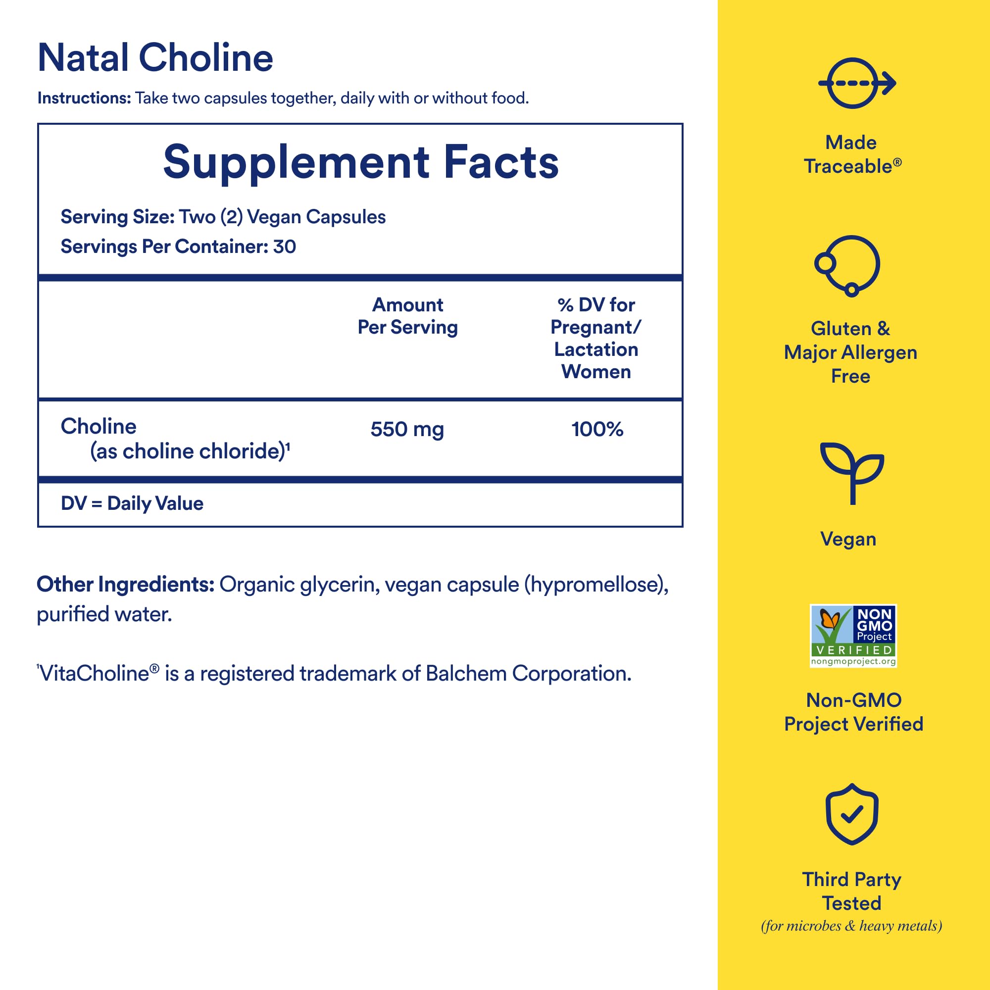 Ritual Natal Choline Prenatal Supplement | Brain Support

