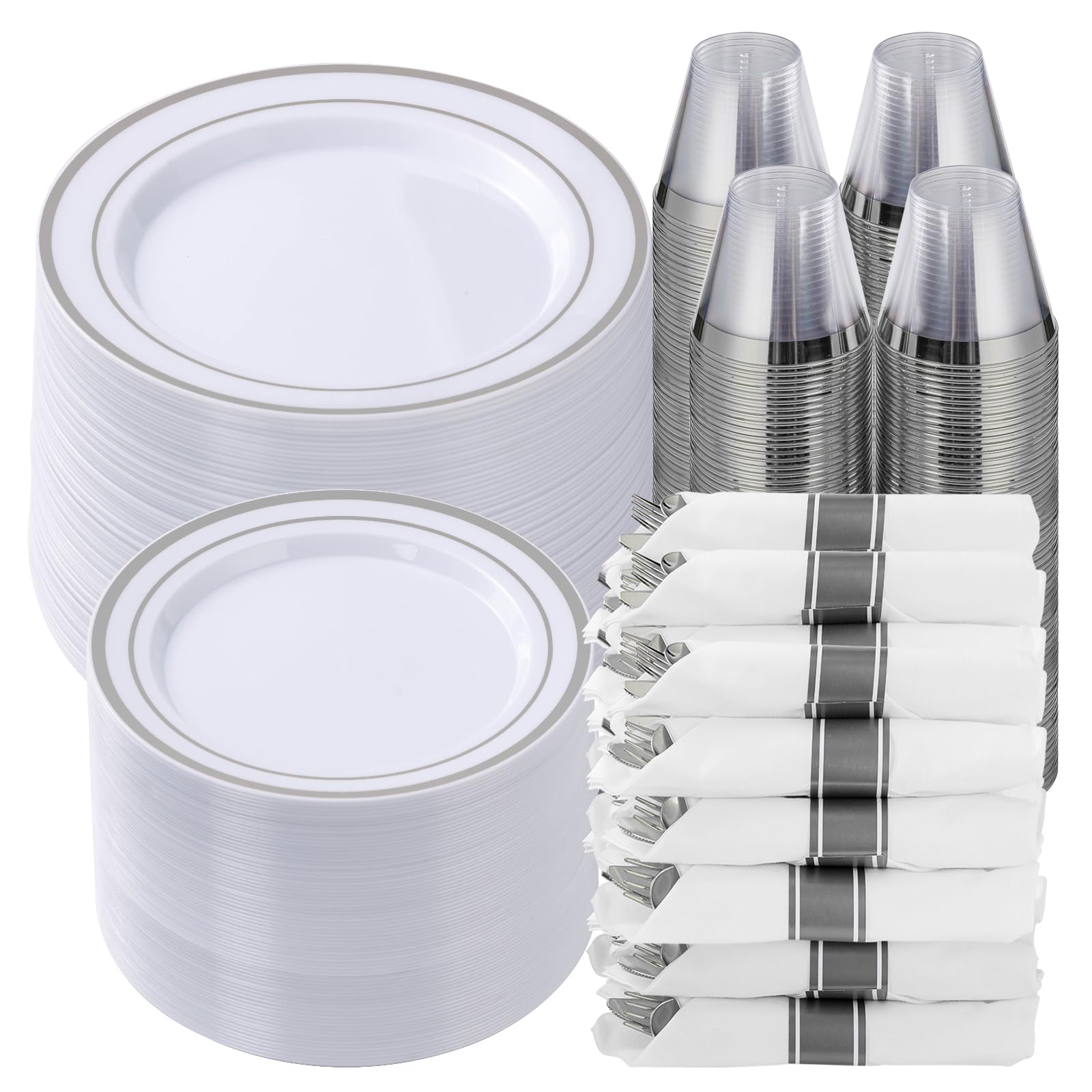 Plastic Dinnerware Set by Goodluck for Parties