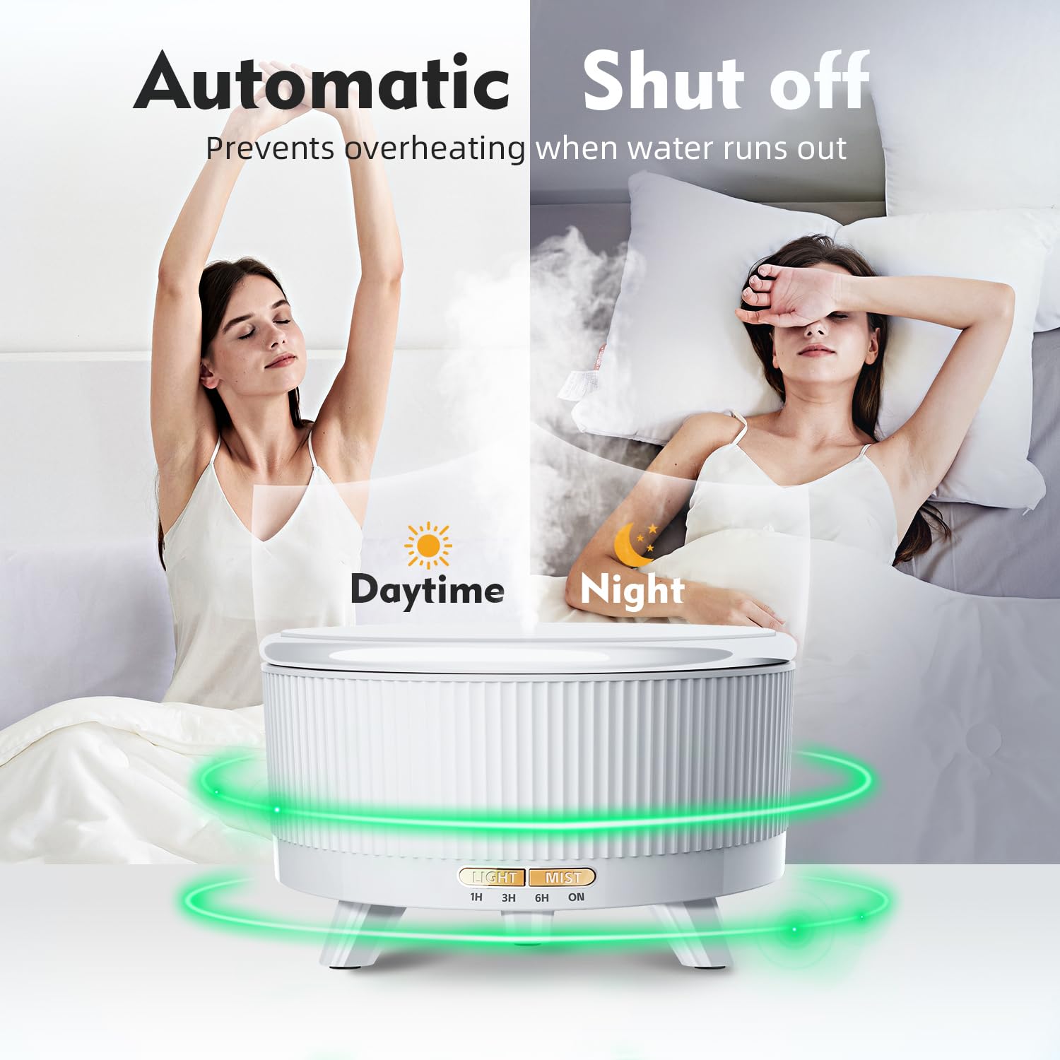 Essential Oil Diffuser 500ML Ultrasonic - Remote AutoOff

