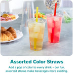 GUSTO Disposable Clear Cups with Flat Lids

