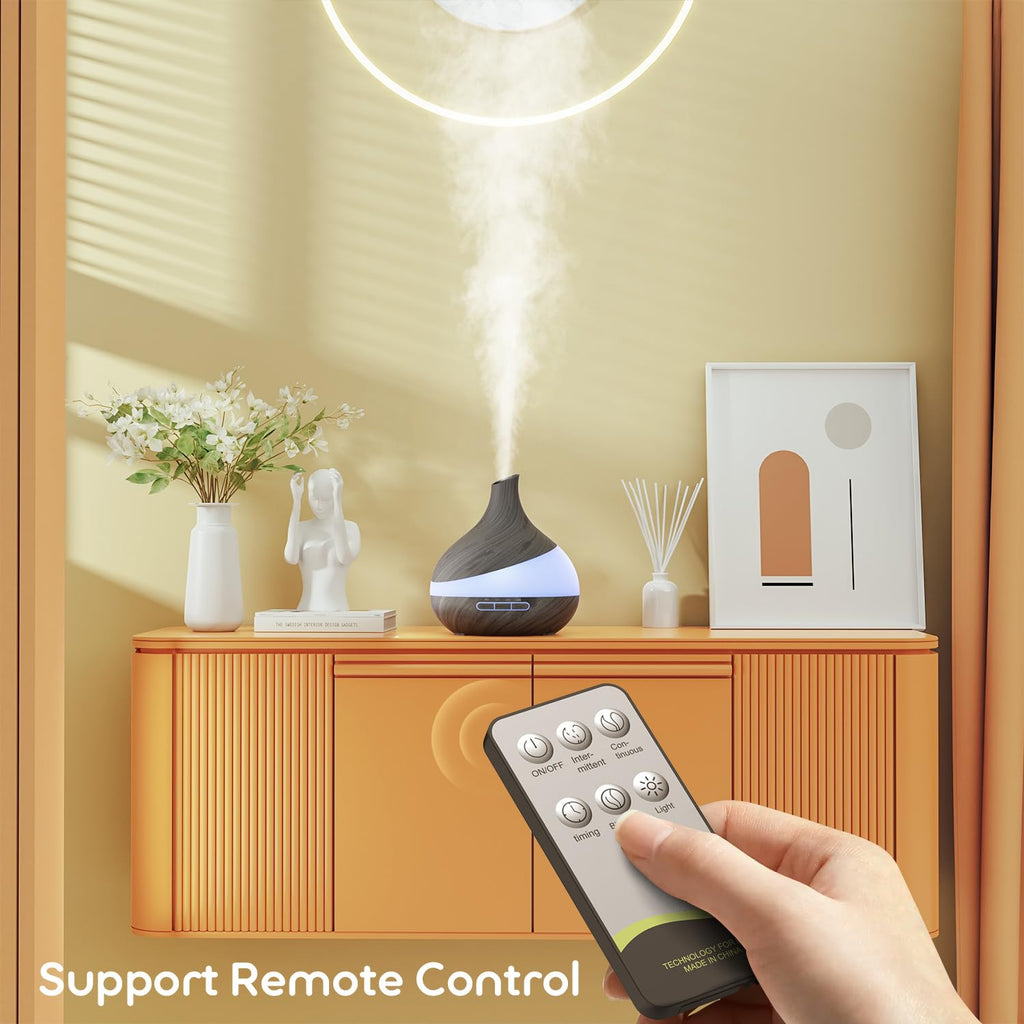 HJTHJT Essential Oil Diffuser 500ML with Remote

