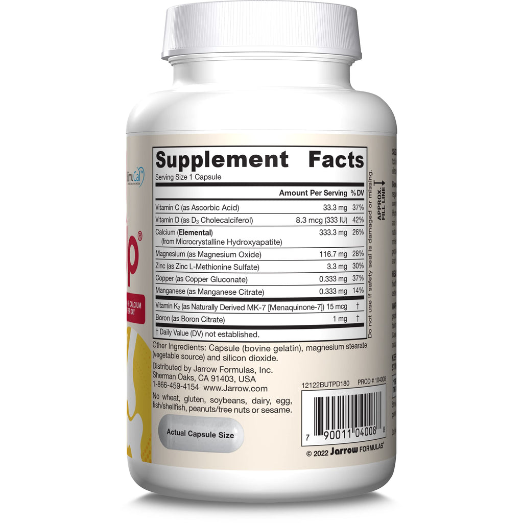 Jarrow Formulas BoneUp Calcium D3 K2 for Bone Health

