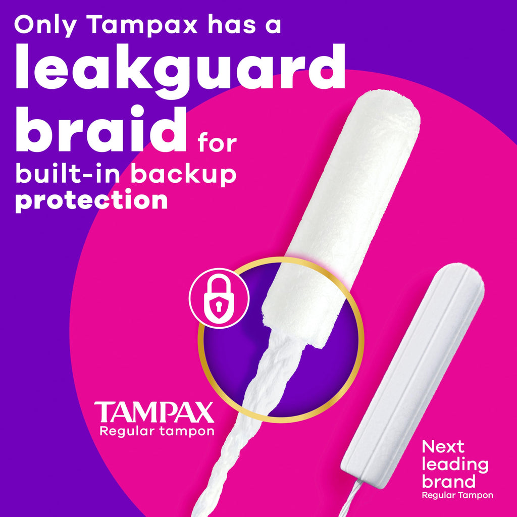 Tampax Radiant Tampons with LeakGuard Braid | Protection

