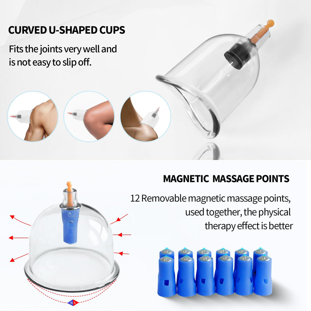 Cupluw Cupping Therapy Kit with Magnetic Cups


