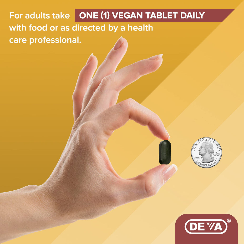 DEVA Vegan Multivitamin & Mineral with Iron | Daily Vitality

