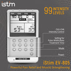 iSTIM EV-805 TENS EMS Combo Machine Rechargeable

