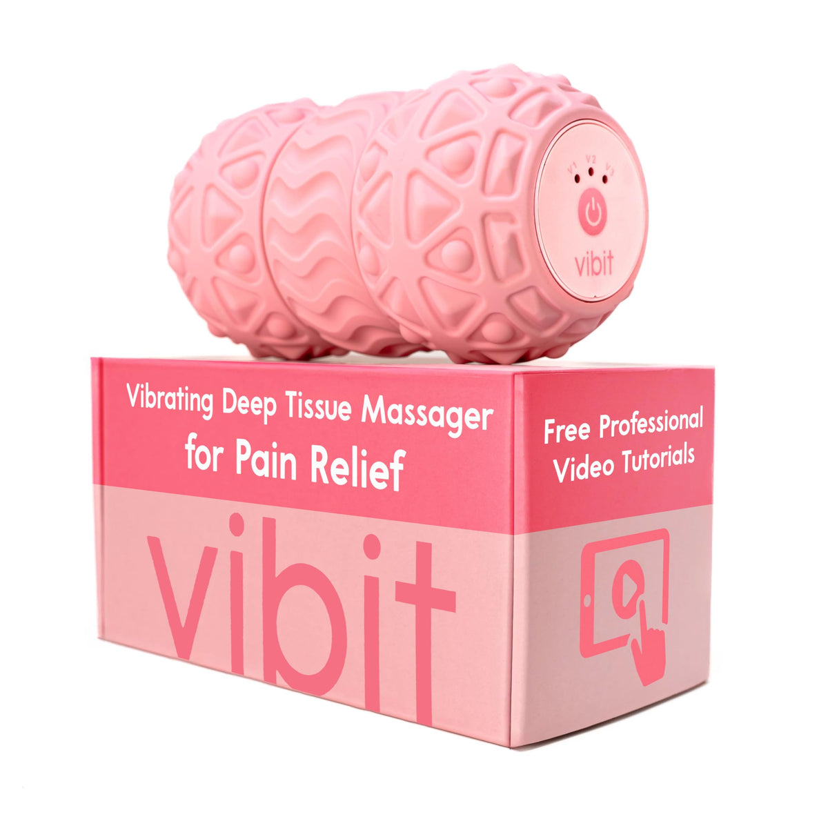 Vibit Vibrating Massage Roller for Deep Tissue Relief