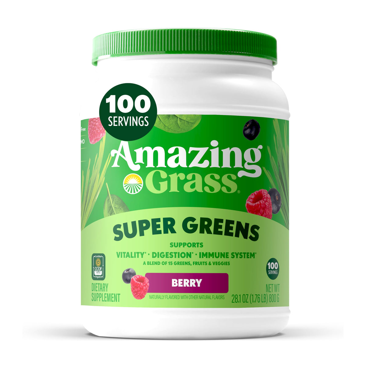 Amazing Grass Super Greens Organic Greens Supplement
