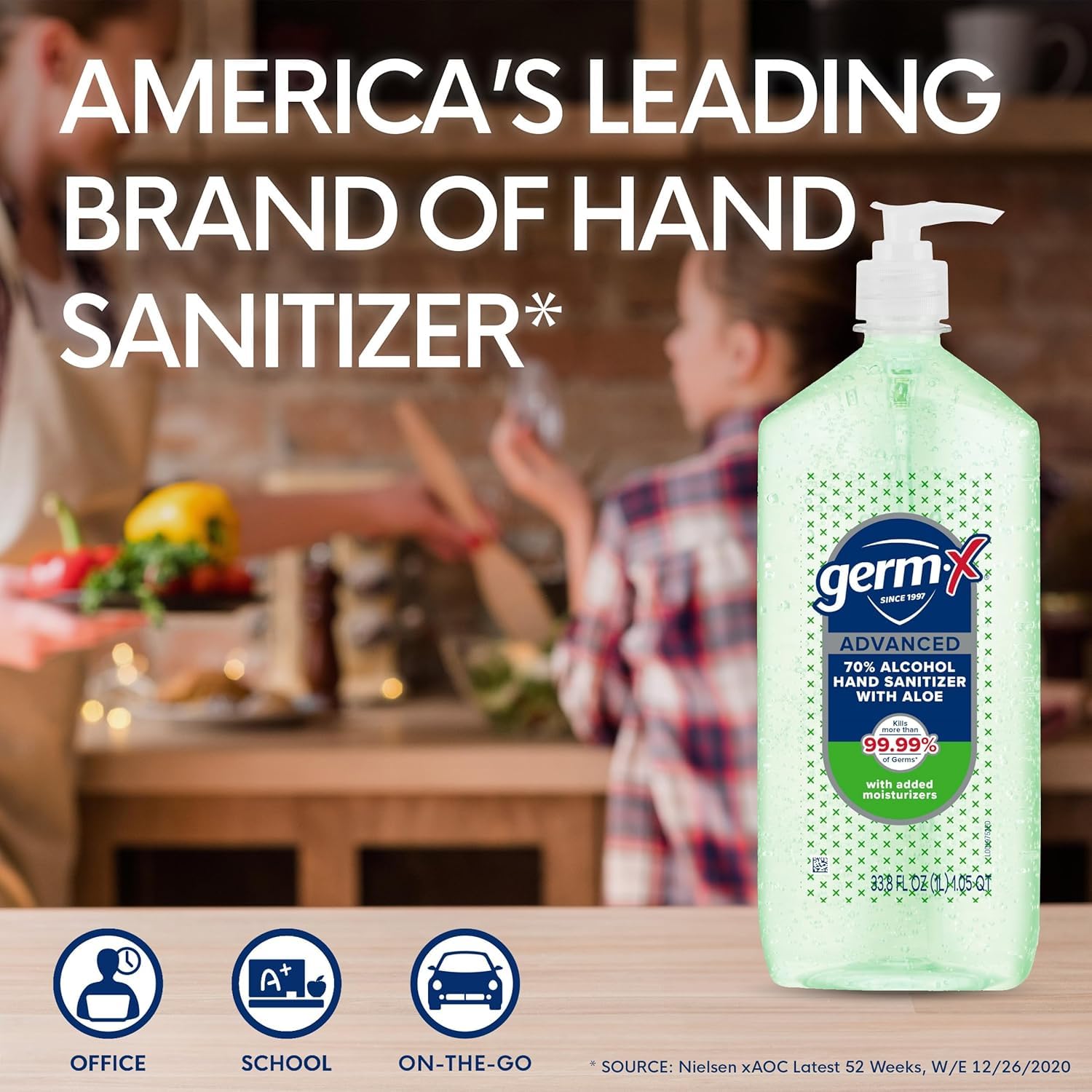 Germ-X Advanced Hand Sanitizer with Aloe & Vitamin E - Gel

