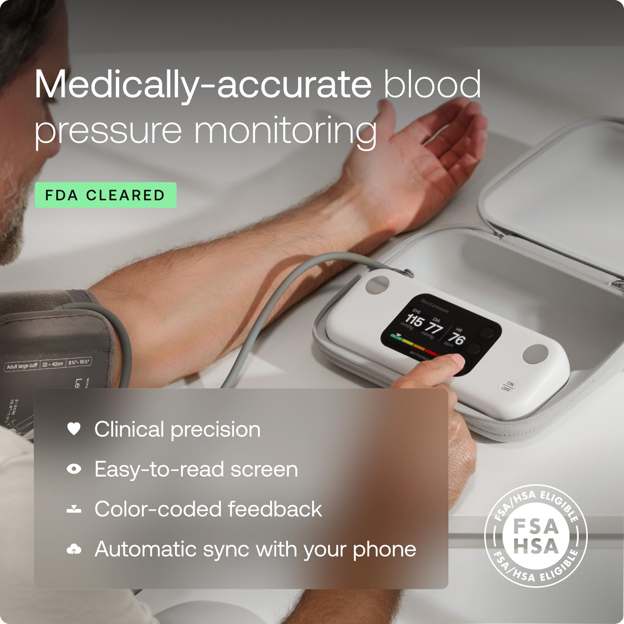 Withings BPM Vision Blood Pressure Monitor | Accurate Readings

